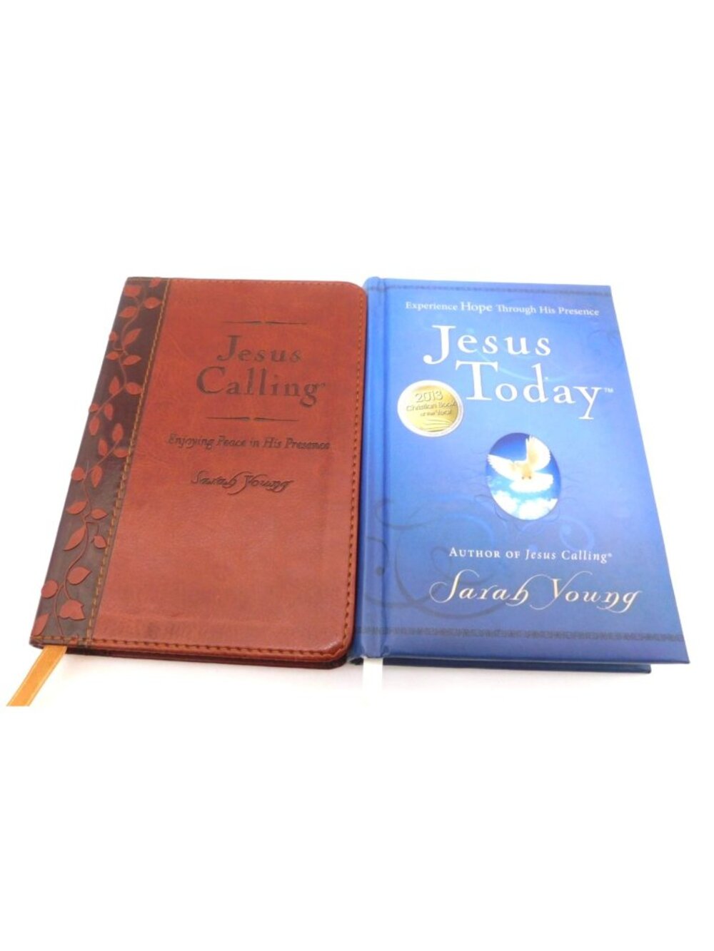 Jesus Calling and Jesus Today by Sarah Young Books Faux Leather Cover Religious